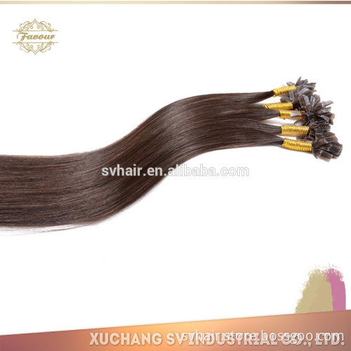 high Quality Good Feedback Virgin Remy European pre-bonded flat tip Human remy hair extension